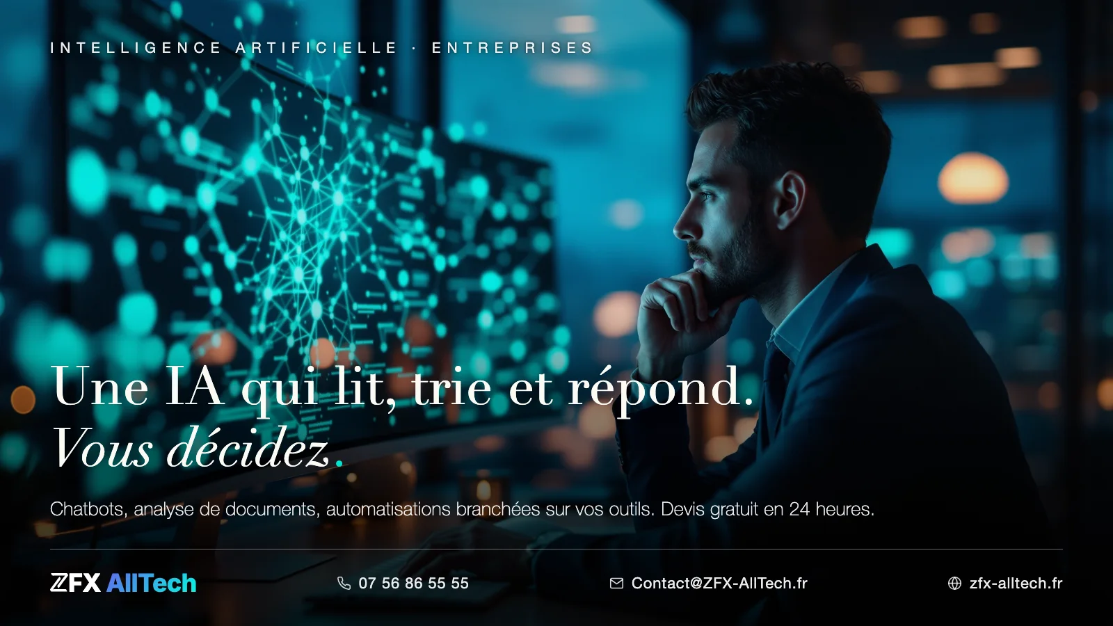 Assistant IA utilisé pour rechercher un prestataire