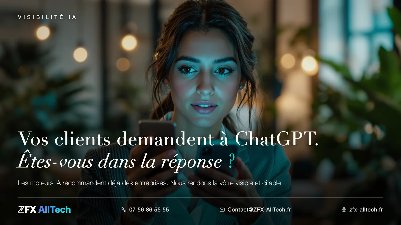 GEO : une entreprise citée dans la réponse d'un assistant IA